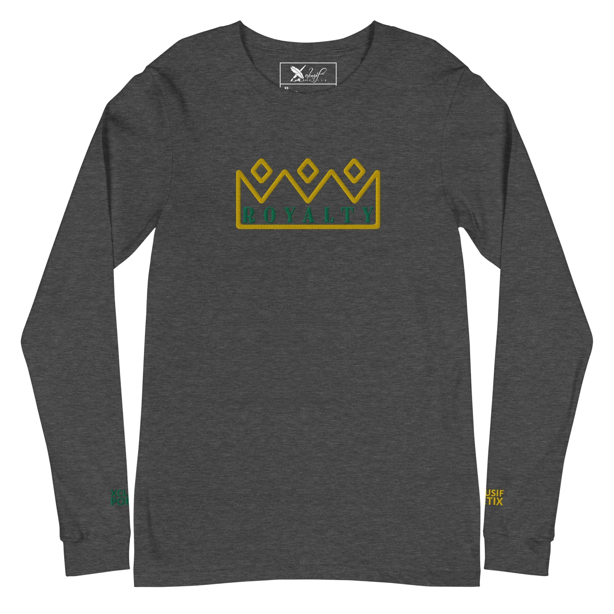 ROYALTY BY XCLUSIF POETIX Embroidery Unisex Long Sleeve Tee