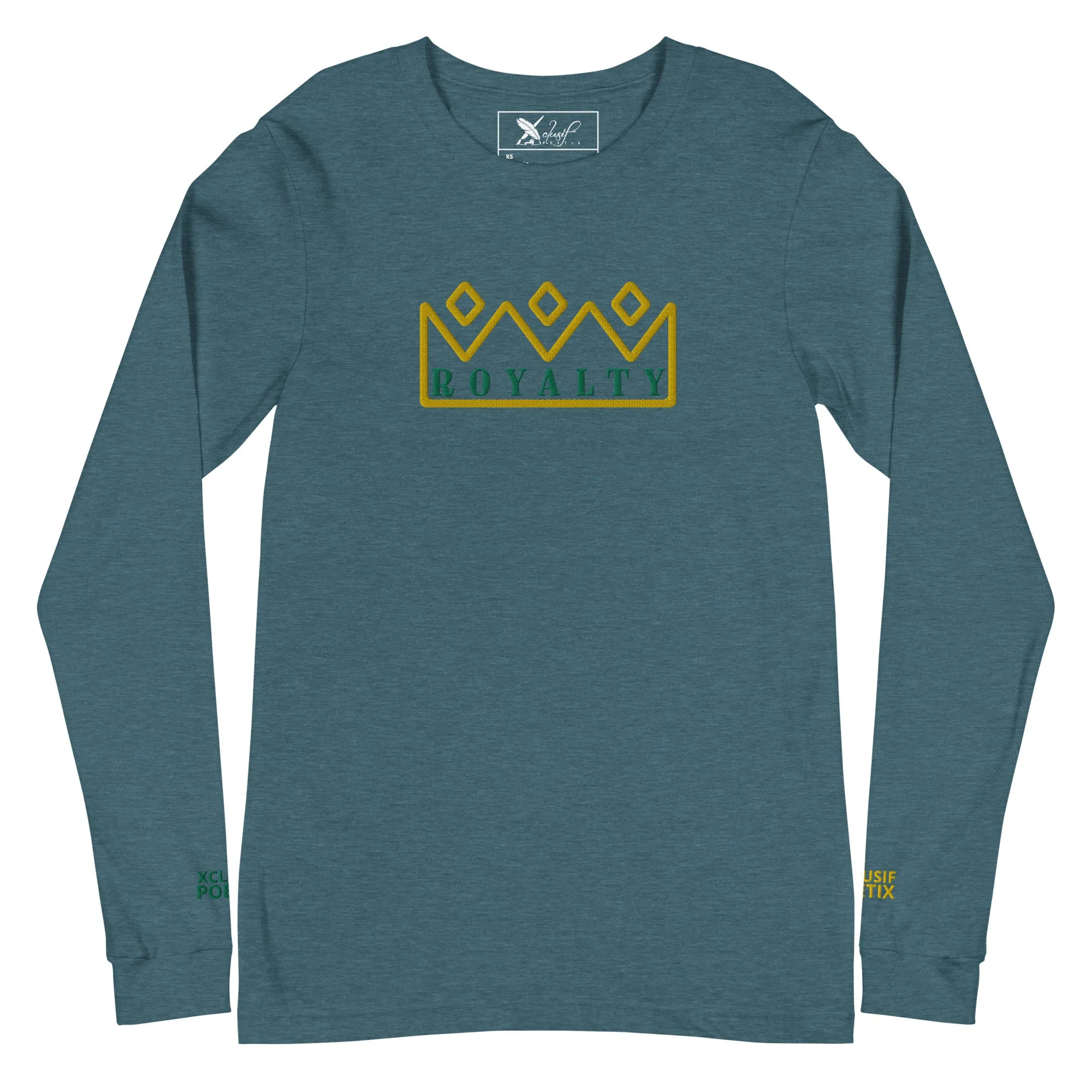 ROYALTY BY XCLUSIF POETIX Embroidery Unisex Long Sleeve Tee