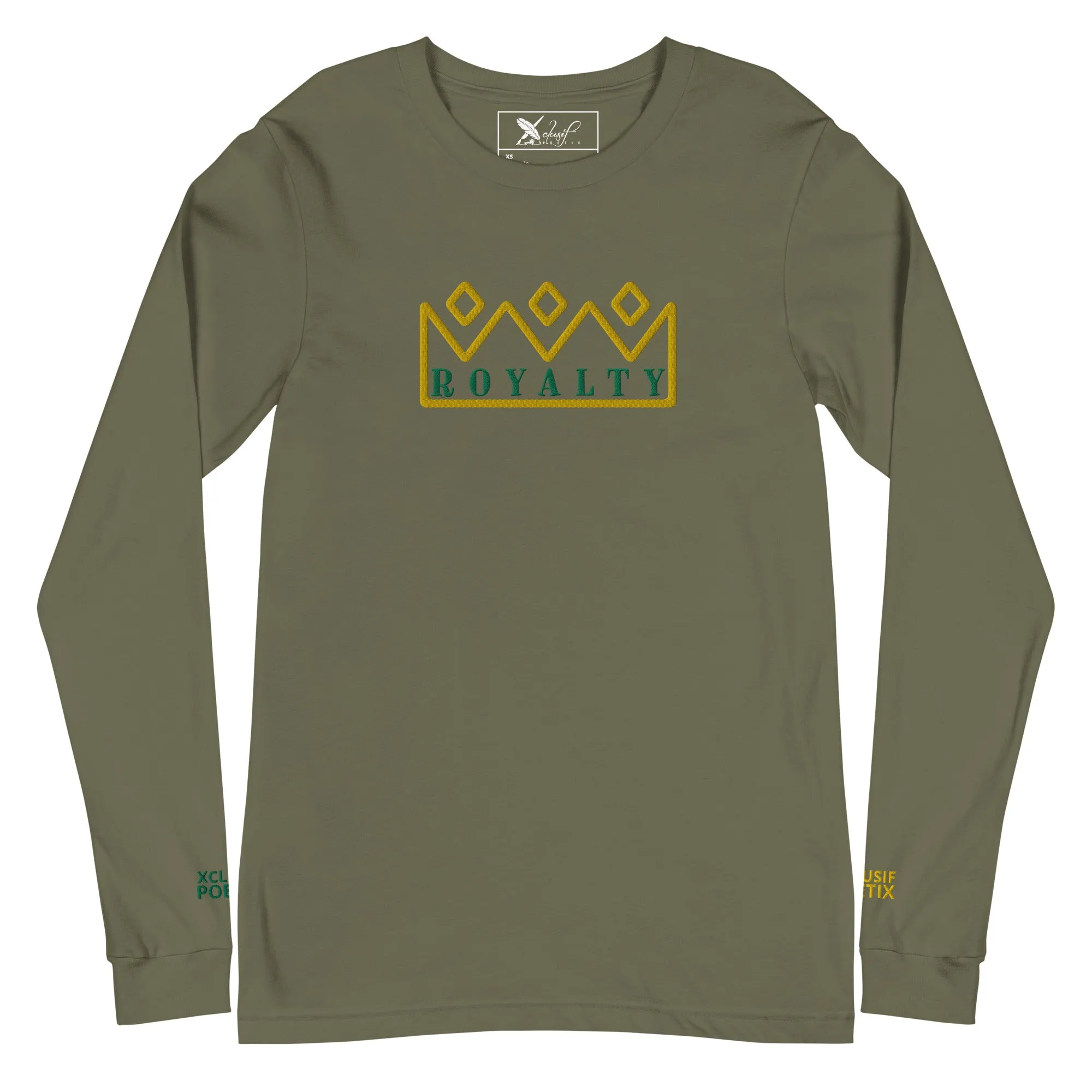 ROYALTY BY XCLUSIF POETIX Embroidery Unisex Long Sleeve Tee