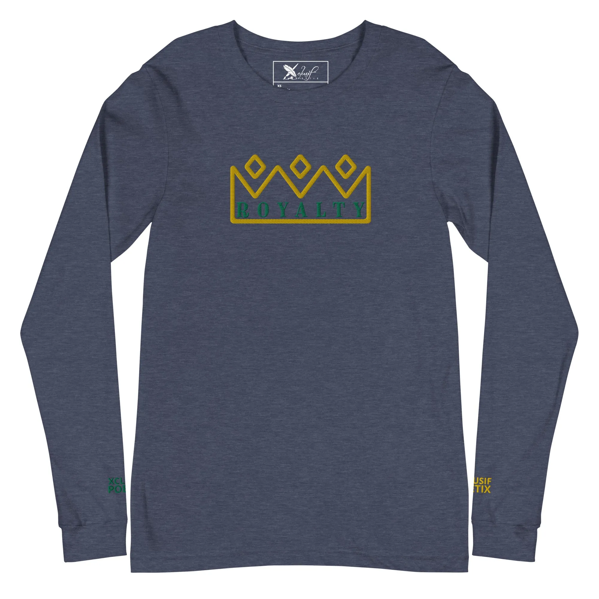 ROYALTY BY XCLUSIF POETIX Embroidery Unisex Long Sleeve Tee