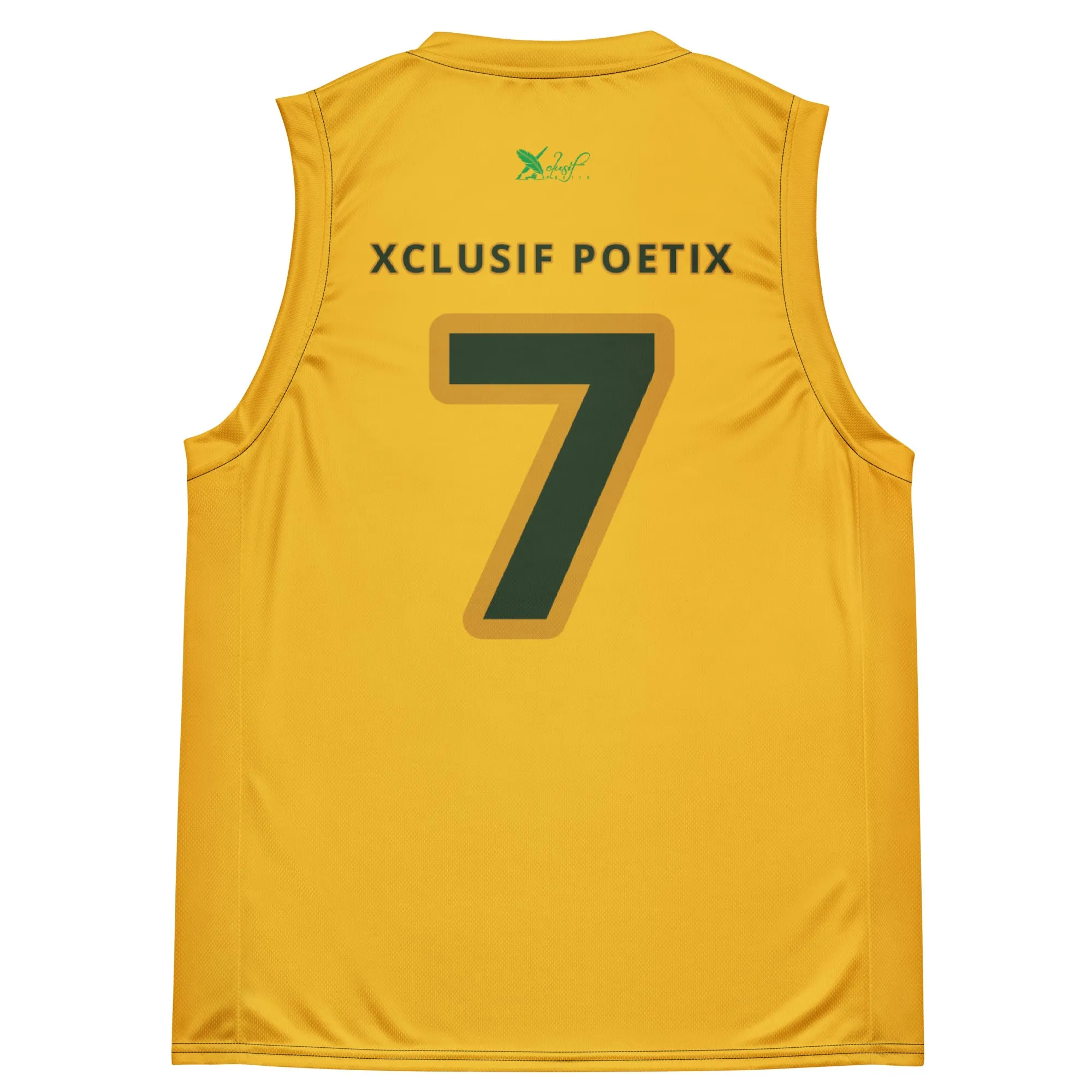 ROYALTY BY XCLUSIF POETIX YELLOW unisex basketball jersey