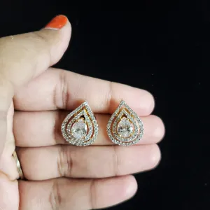 Sanjana Cubic Zirconia Classic Tops With 2 Tone Plating White and LCT