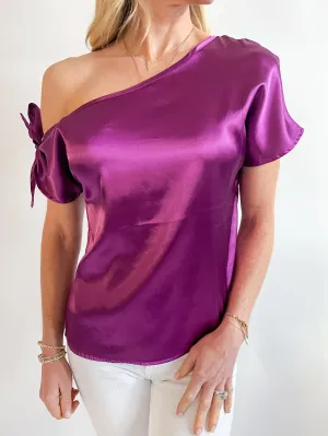 Satin Off Shoulder Top