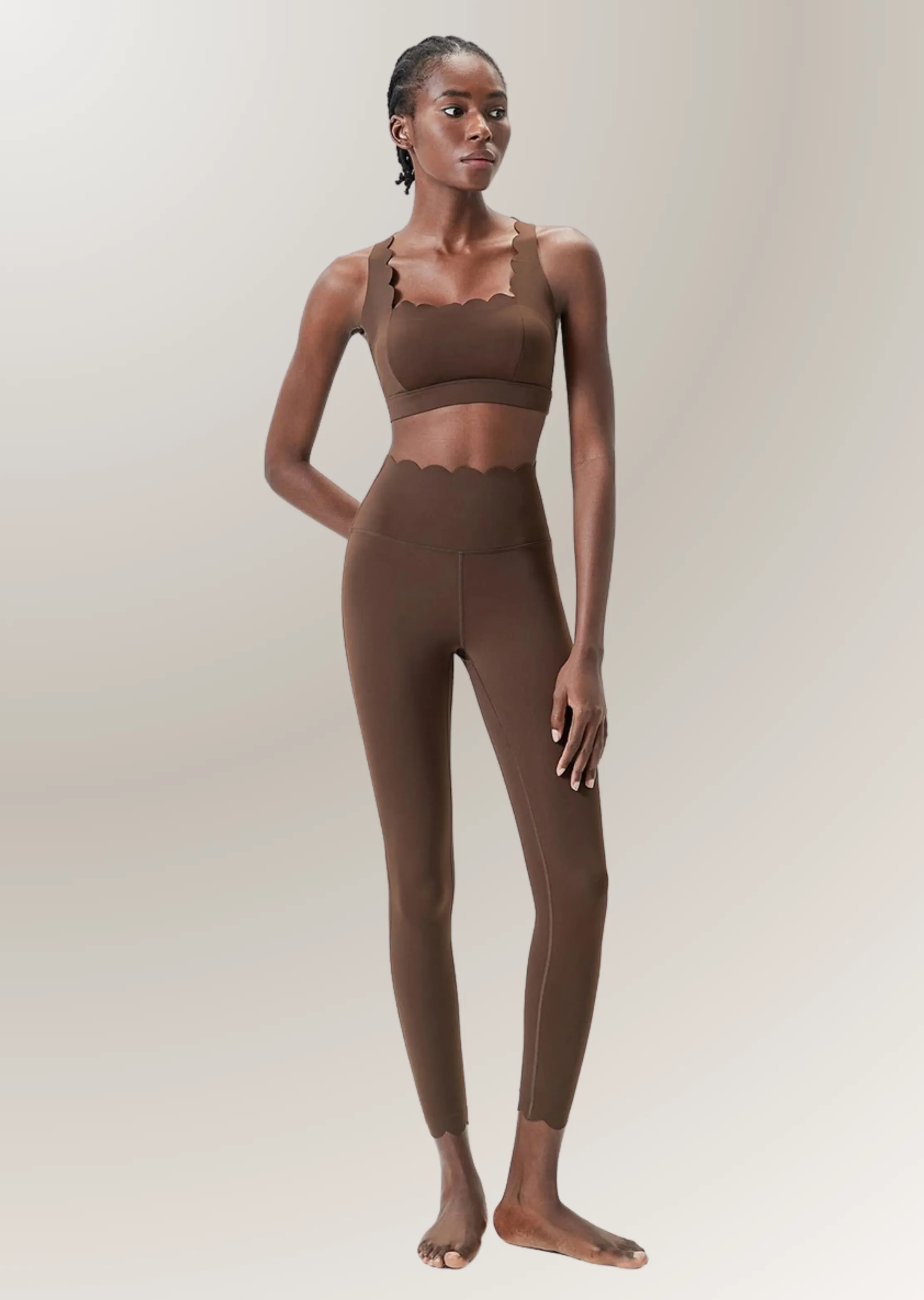 SCALLOPED SEAMLESS ACTIVE SET