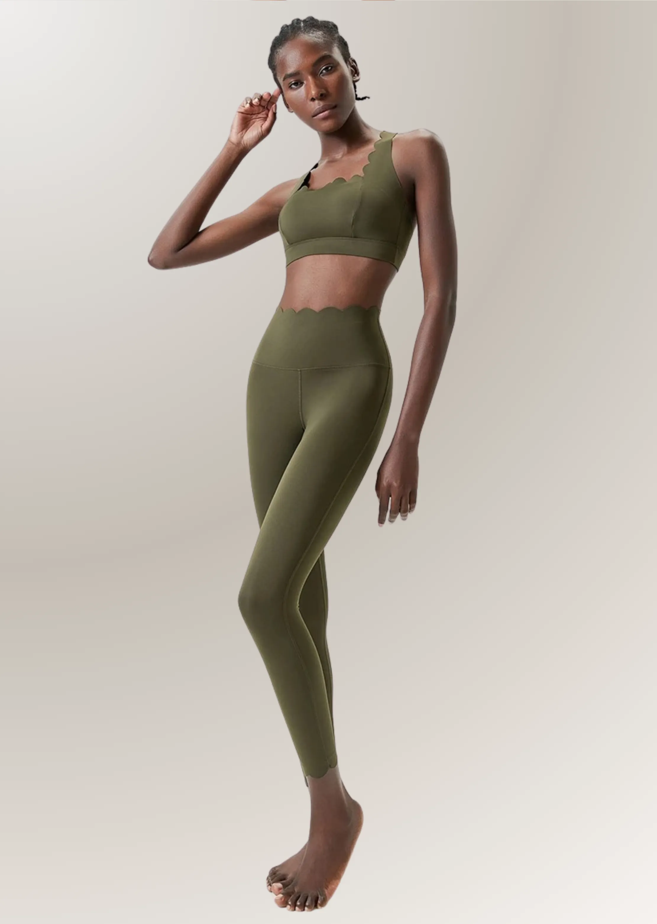 SCALLOPED SEAMLESS ACTIVE SET