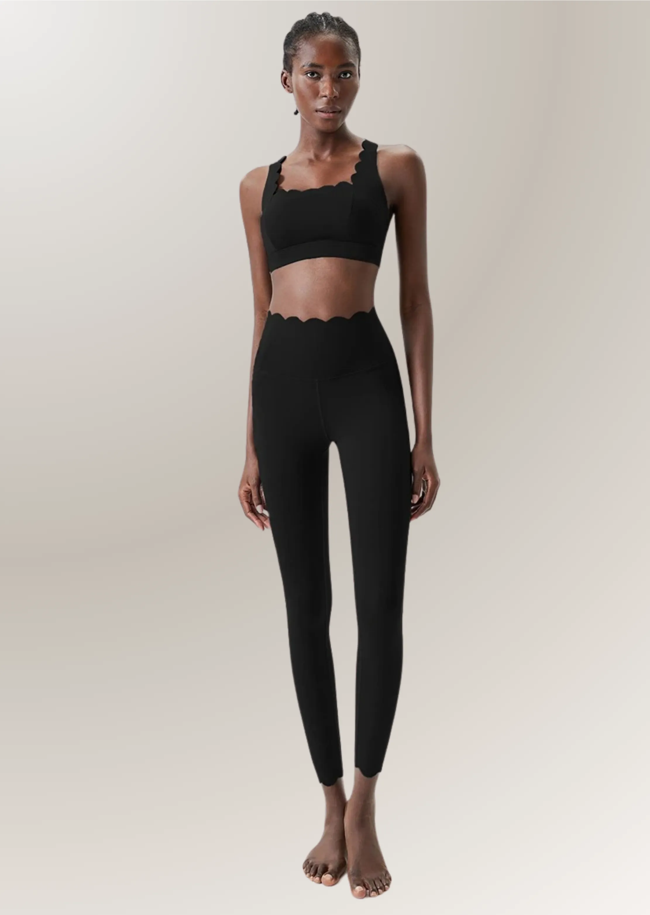SCALLOPED SEAMLESS ACTIVE SET