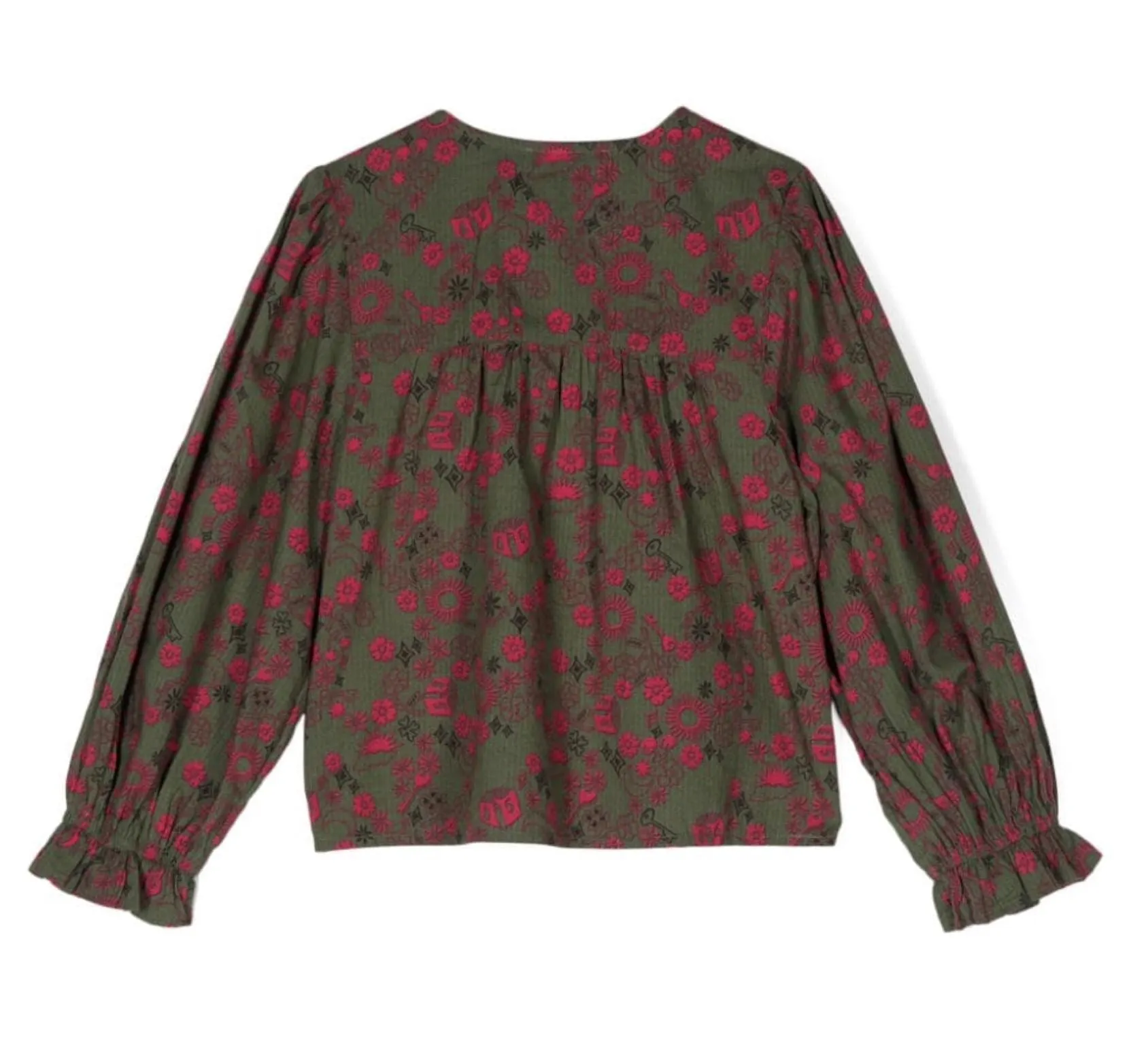 Scotch & Soda Floral Printed Long Sleeve Blouse