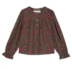 Scotch & Soda Floral Printed Long Sleeve Blouse