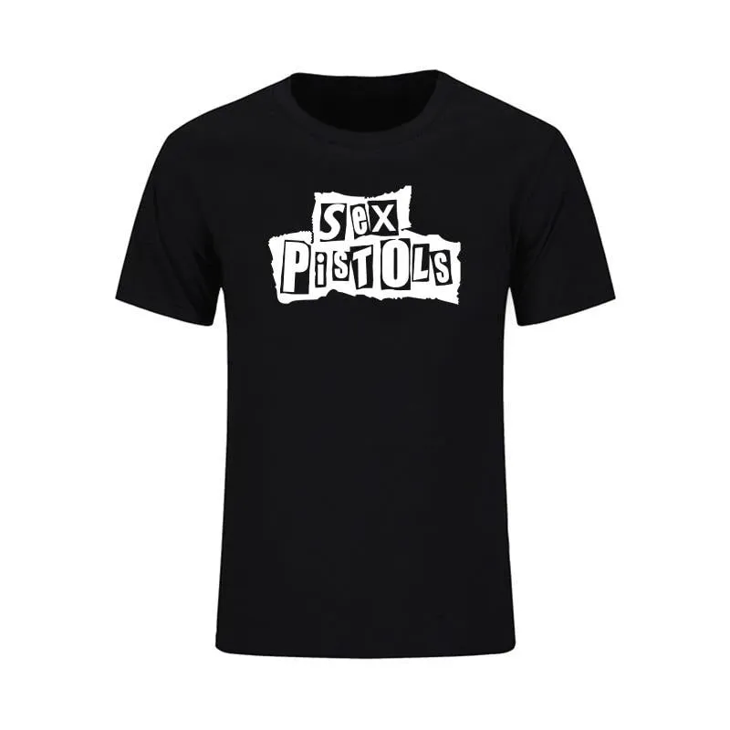 Sex Pistols T shirt Men Short sleeve Cotton Pistols Tops & Tees SJA