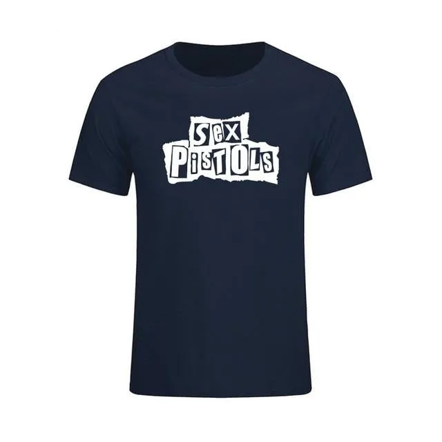 Sex Pistols T shirt Men Short sleeve Cotton Pistols Tops & Tees SJA
