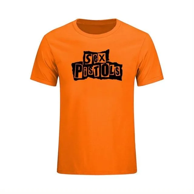 Sex Pistols T shirt Men Short sleeve Cotton Pistols Tops & Tees SJA