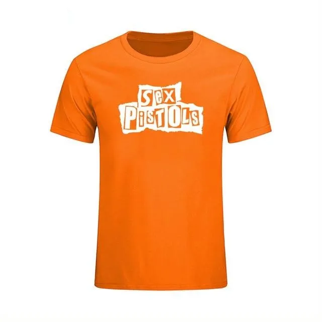 Sex Pistols T shirt Men Short sleeve Cotton Pistols Tops & Tees SJA