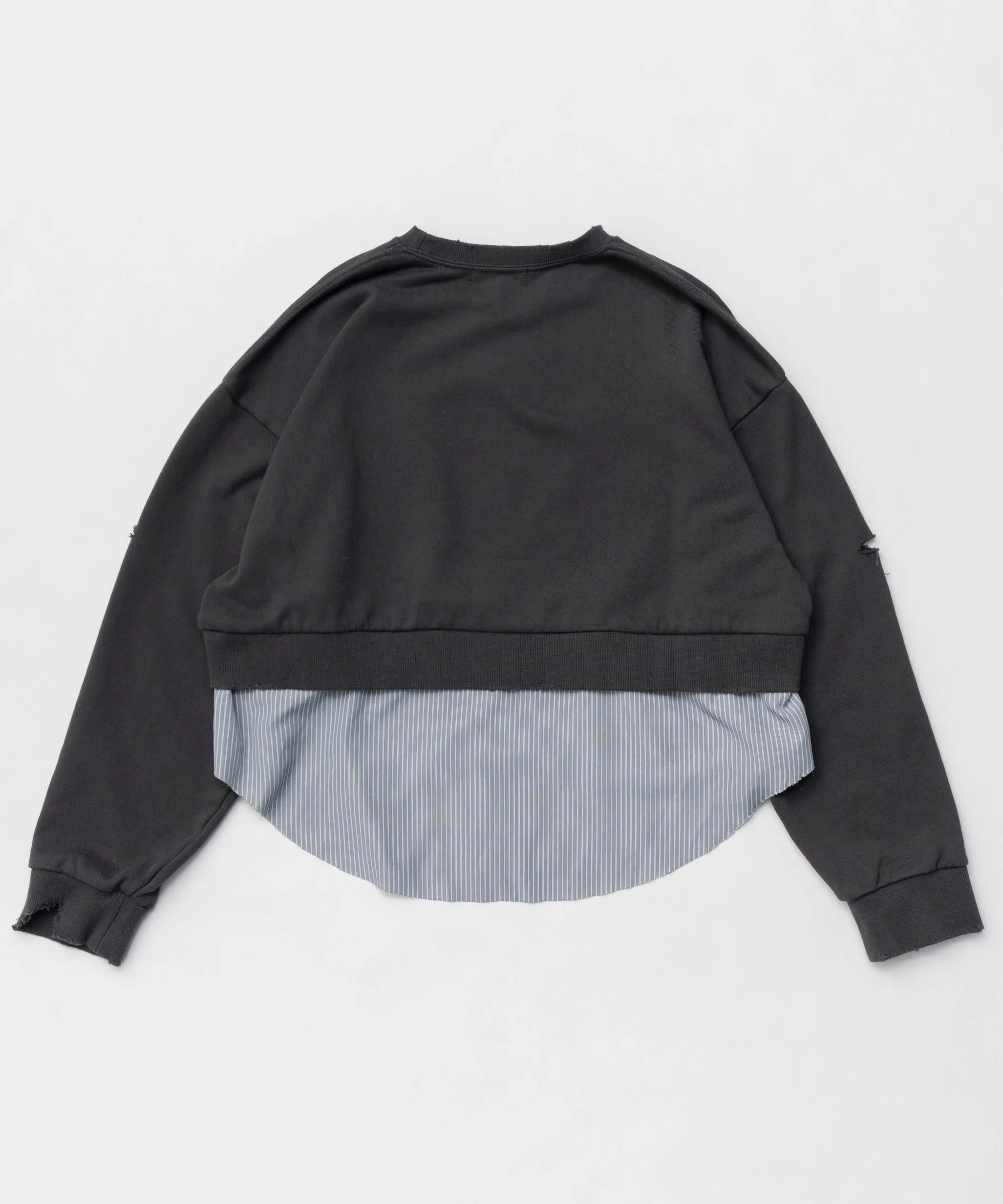 Shirt Layered Crush Processing Sweatshirt