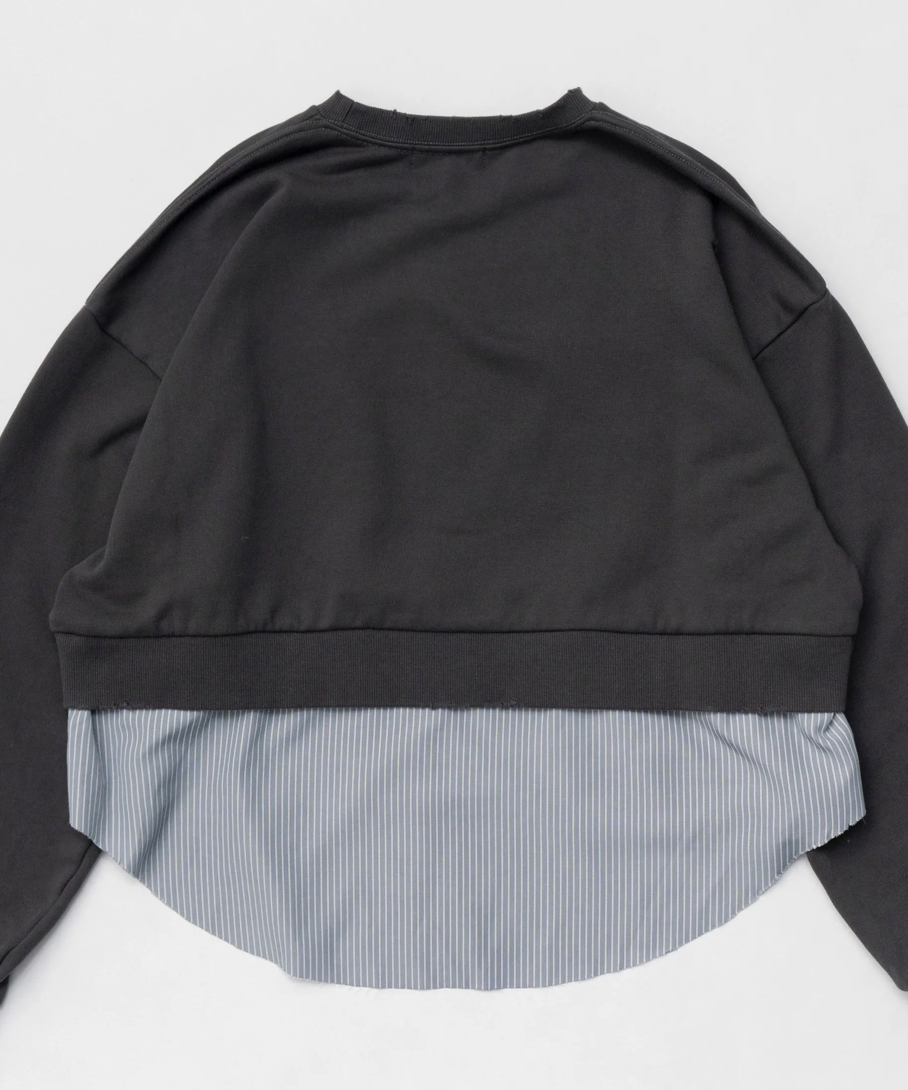 Shirt Layered Crush Processing Sweatshirt