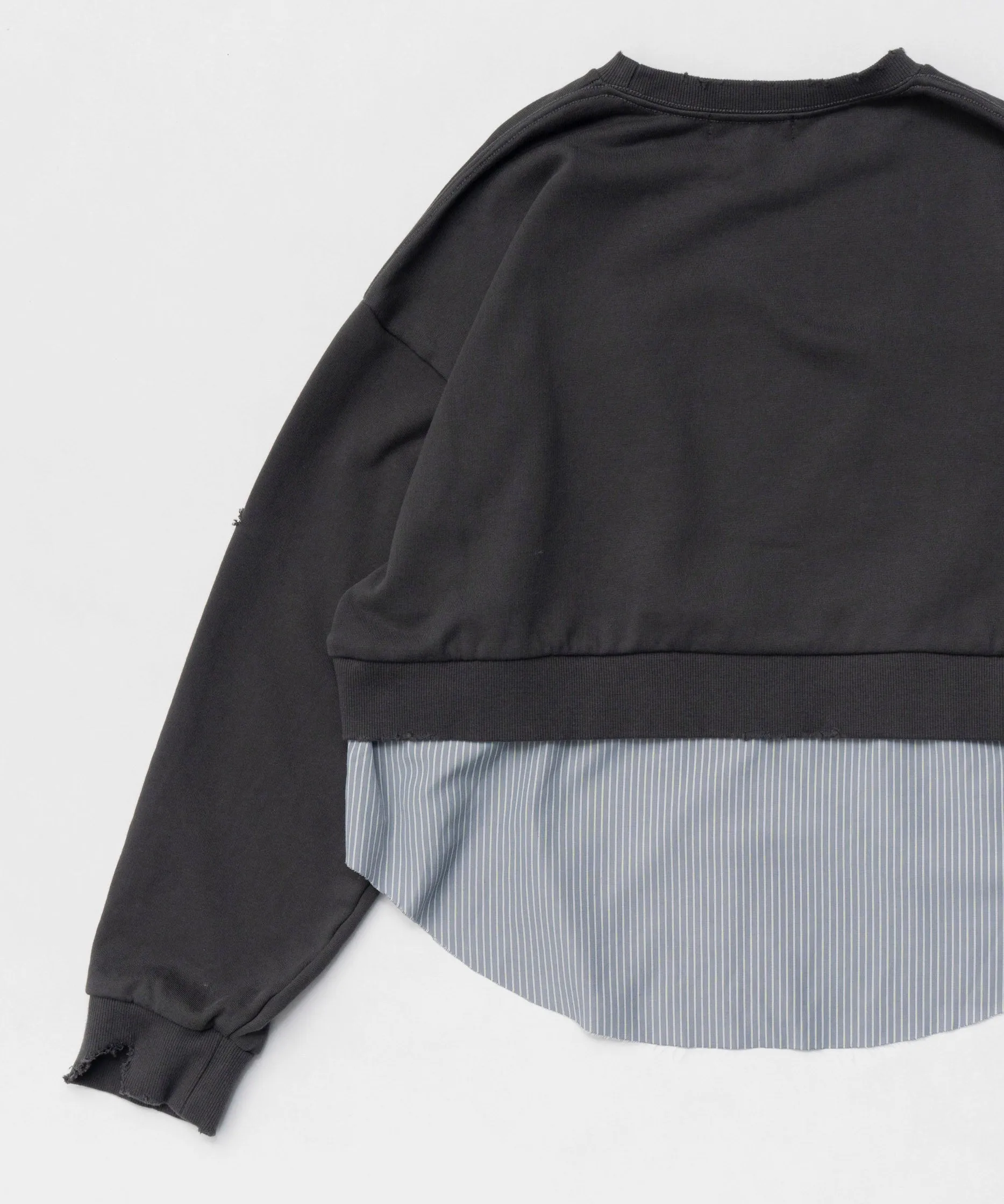 Shirt Layered Crush Processing Sweatshirt