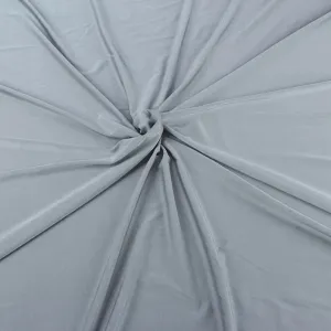 Silver Shiny Milliskin Nylon Spandex Fabric 4 Way Stretch 58" Wide Sold by The Yard