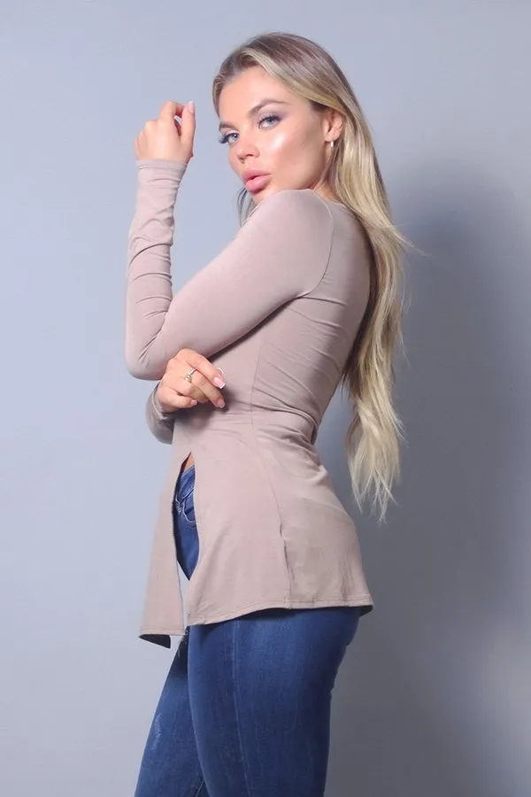 Sleek & Chic Slitted Top