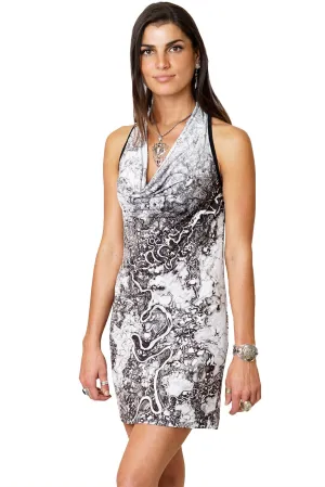 Sleeveless Cowl Neck Dress-Google Earth Clothing-Mayn River