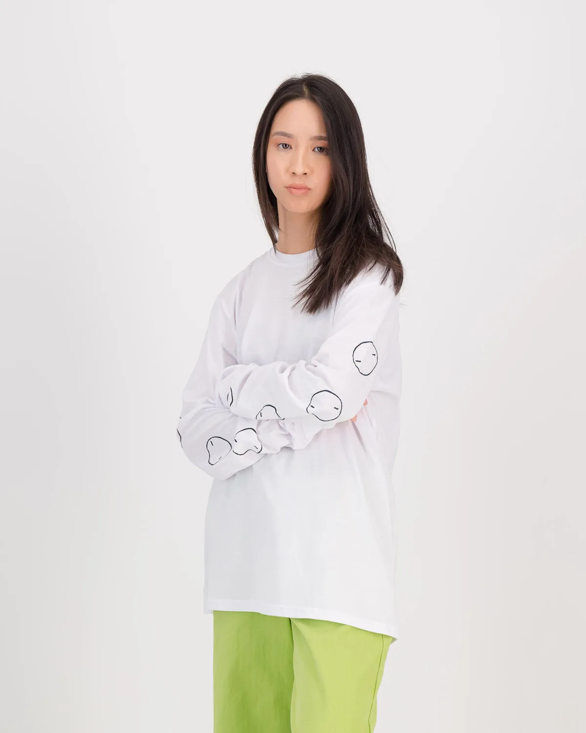 SOL SOL - Classic Logo Long-sleeve  - White