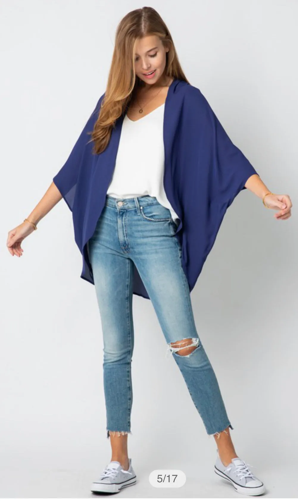 Solid Classic "Chemono" Cardigan