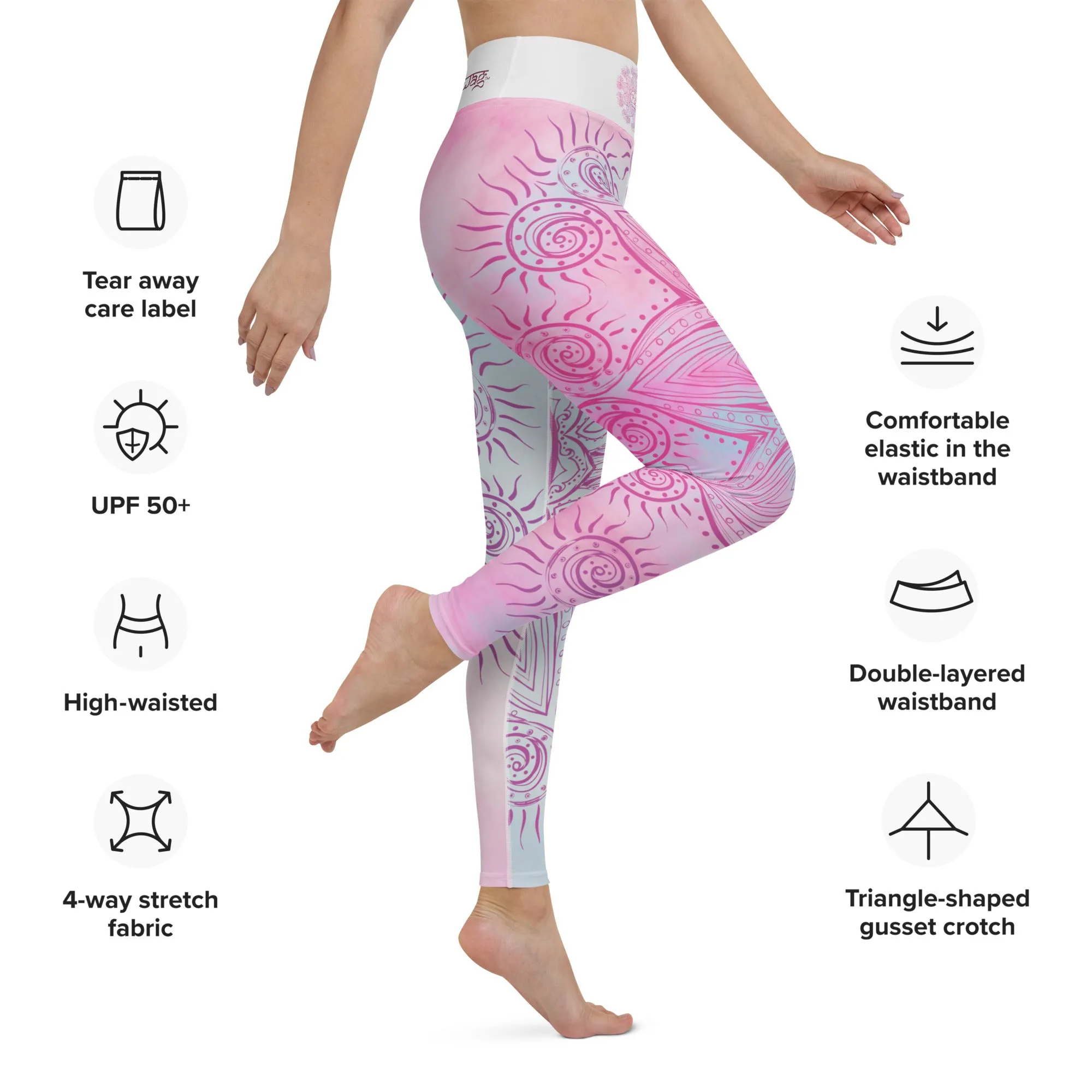 Soul Star Chakra Mandala Leggings by Goddess Swag