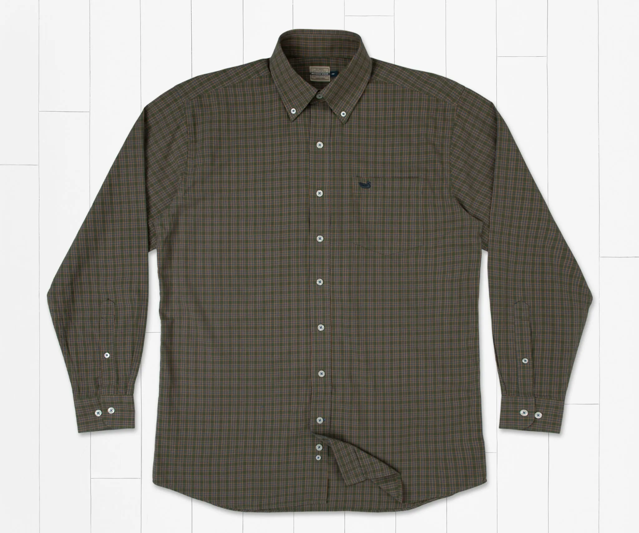 Southern Marsh Abilene Washed Gingham Dress Shirt