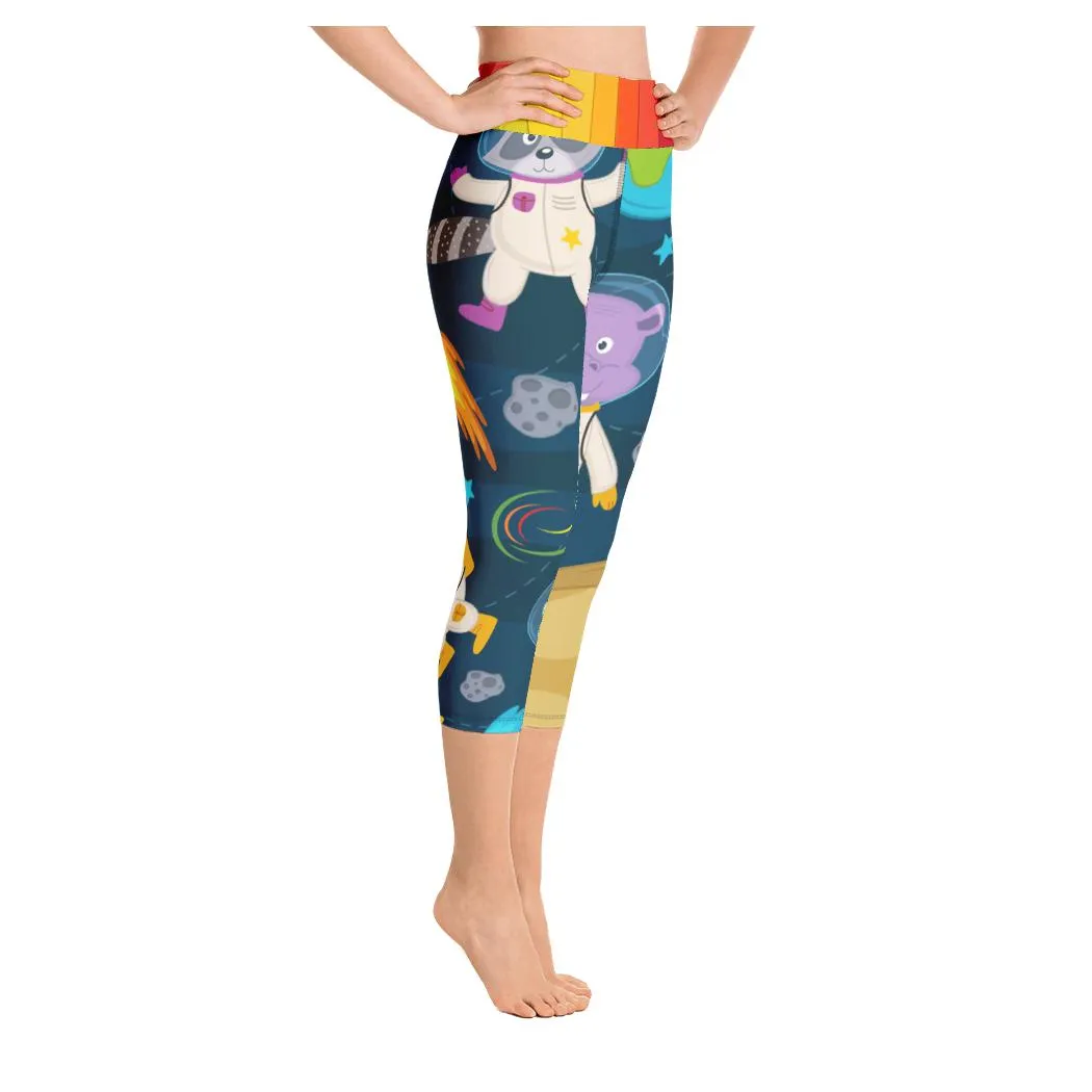 Space Animal Yoga Capris
