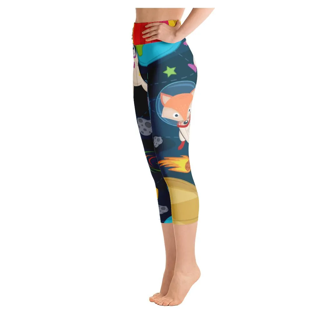 Space Animal Yoga Capris