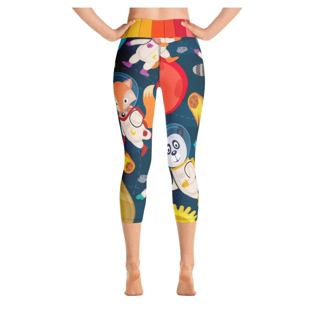 Space Animal Yoga Capris
