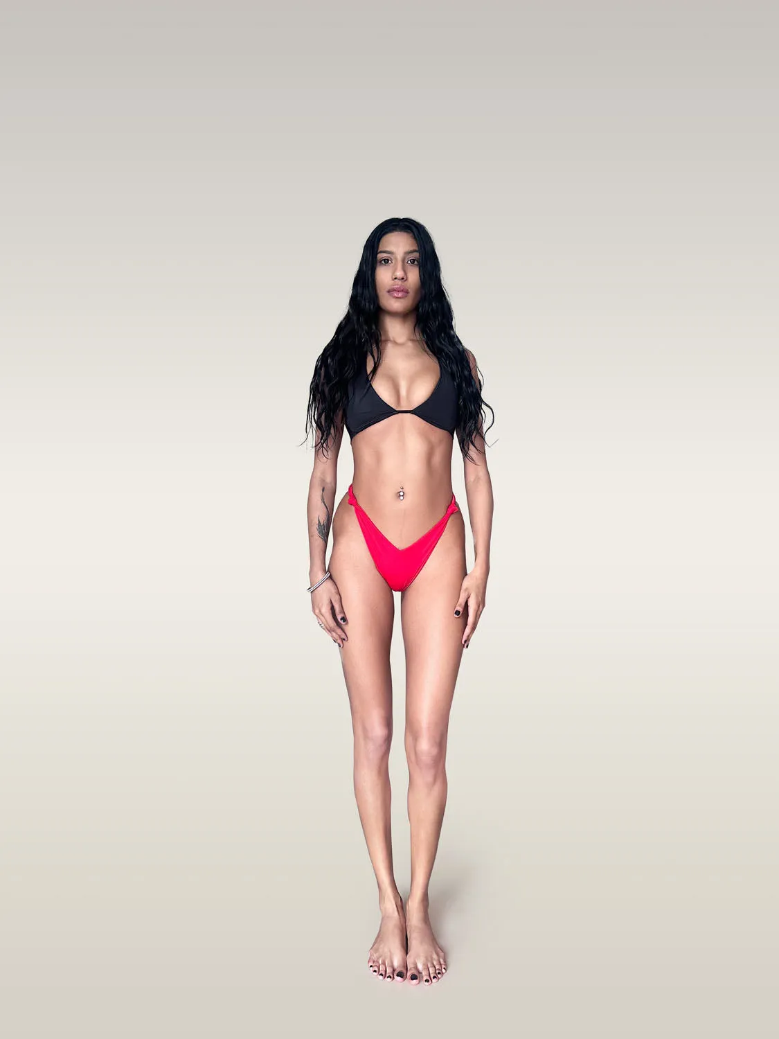 Starboard V-Waist Knotted Bikini Bottoms