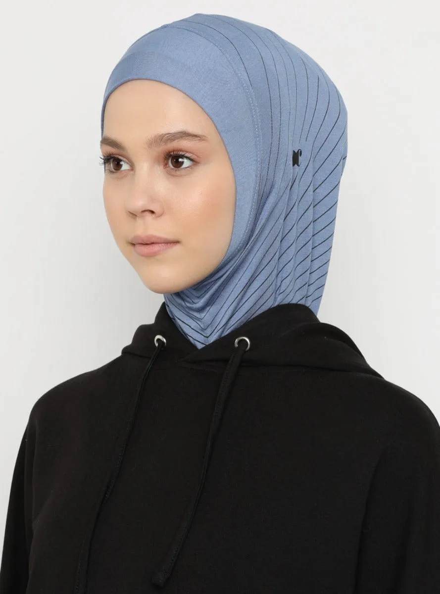 Striped Sport Scarf | Blue