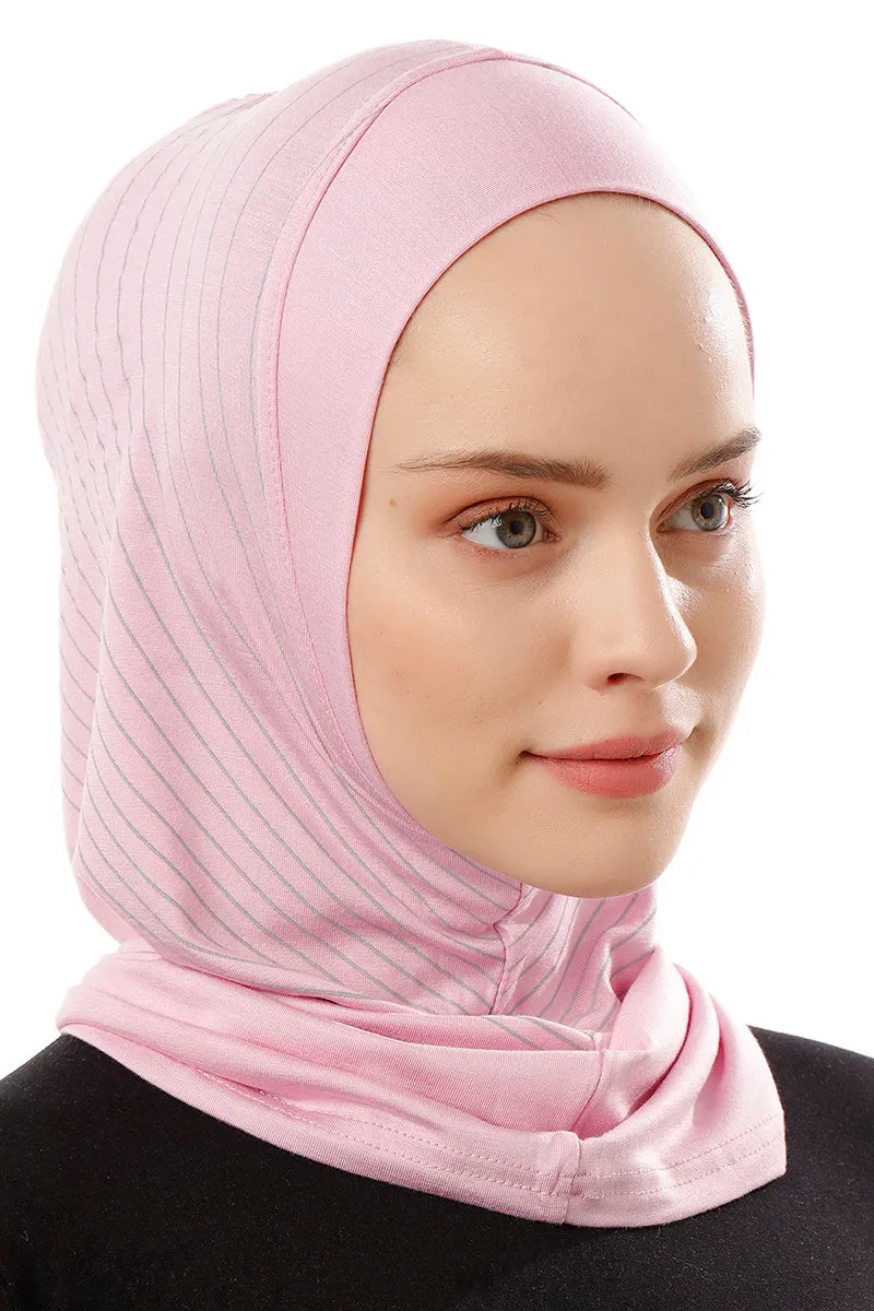 Striped Sport Scarf | Light Pink