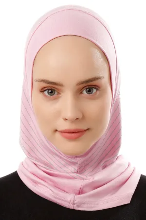 Striped Sport Scarf | Light Pink