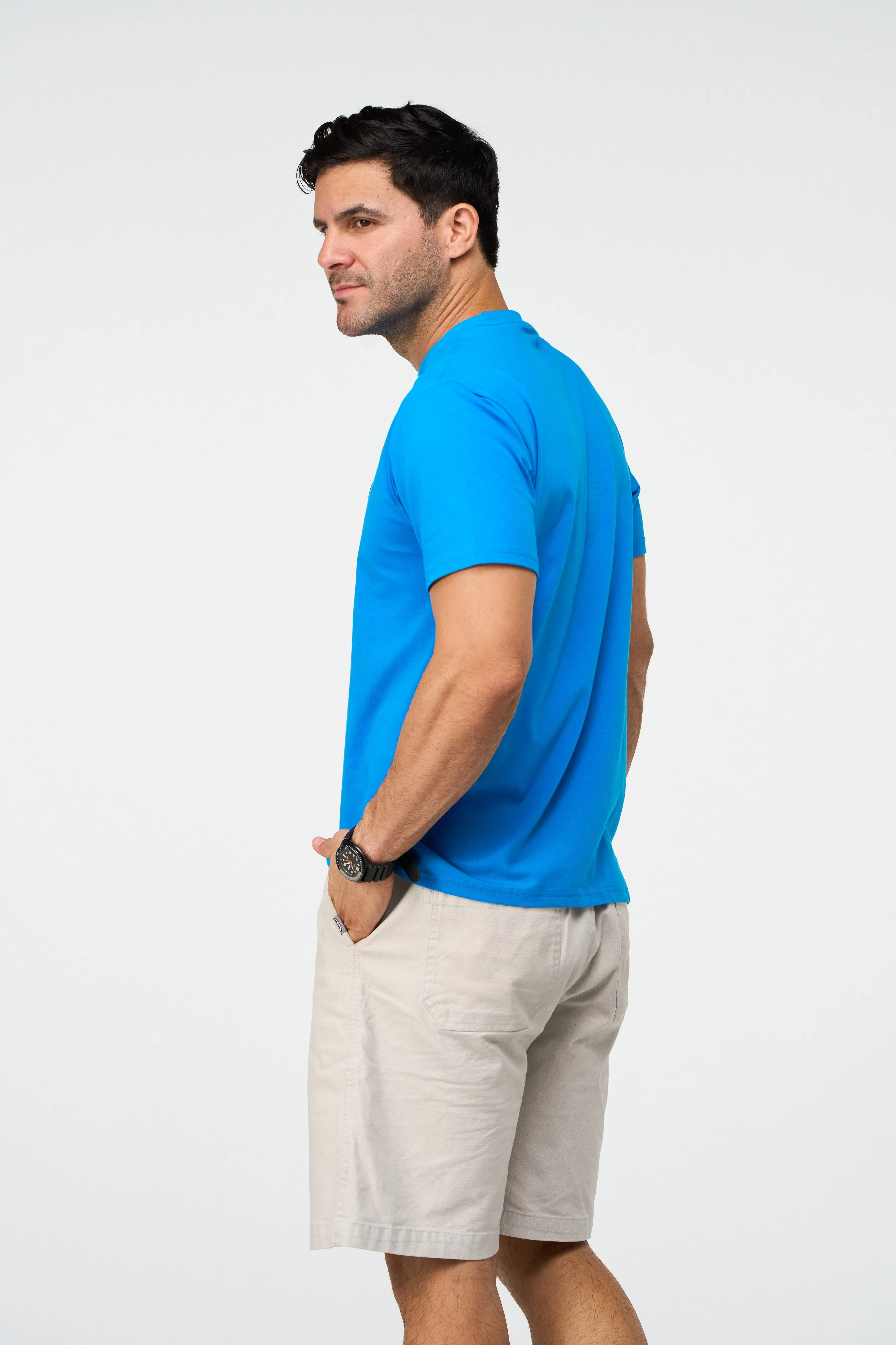 STRONG BLUE CREW NECK