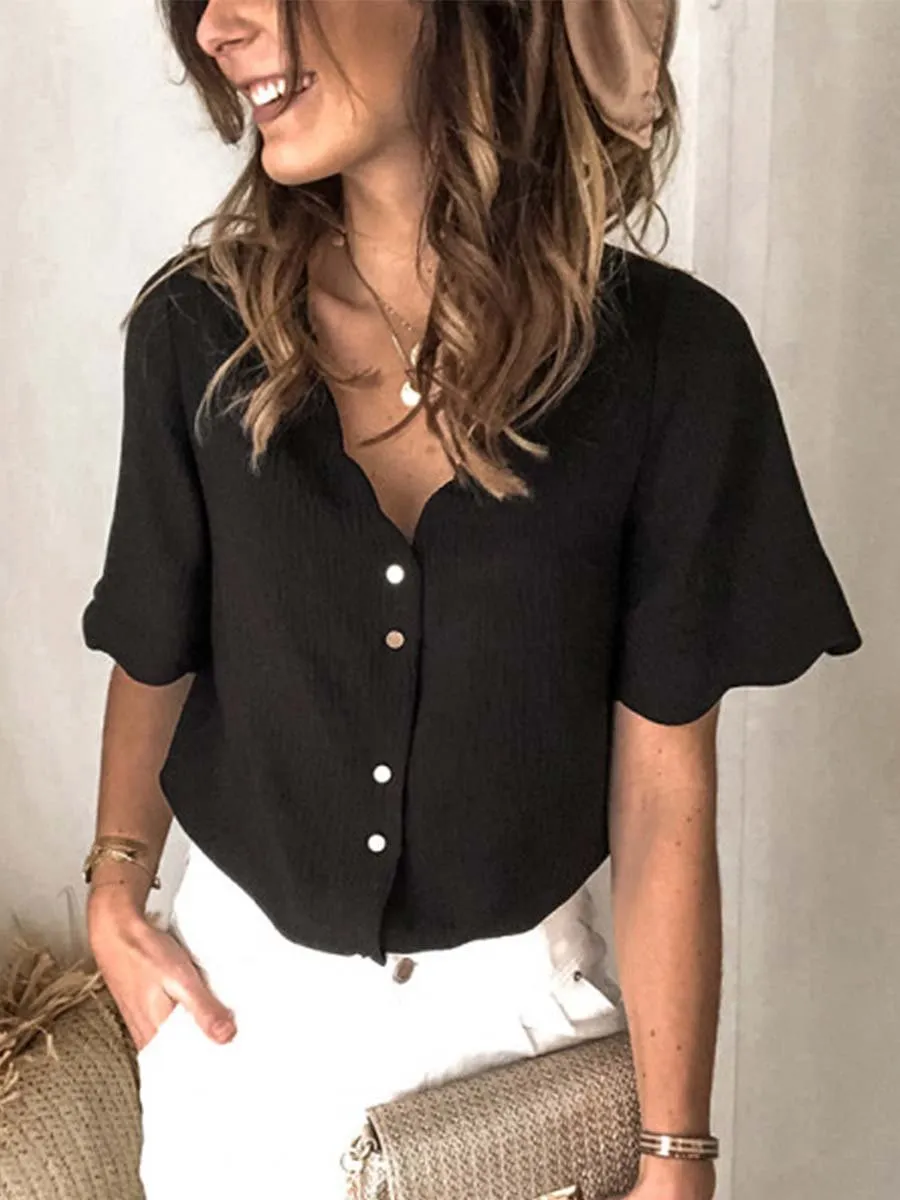 Stunncal Button Short Sleeve Shirt