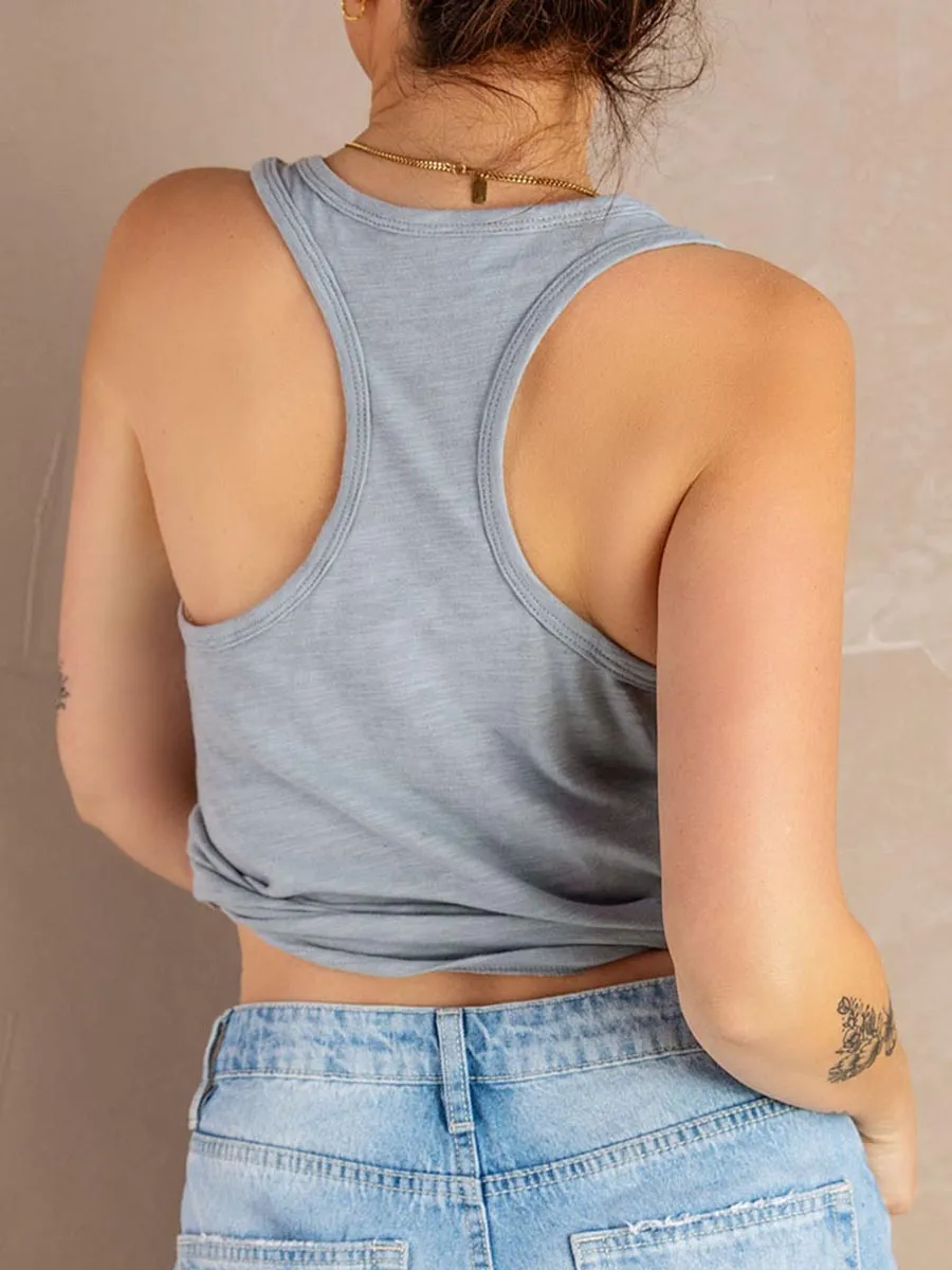Stunncal Solid Color Casual Tops(6 Colors)