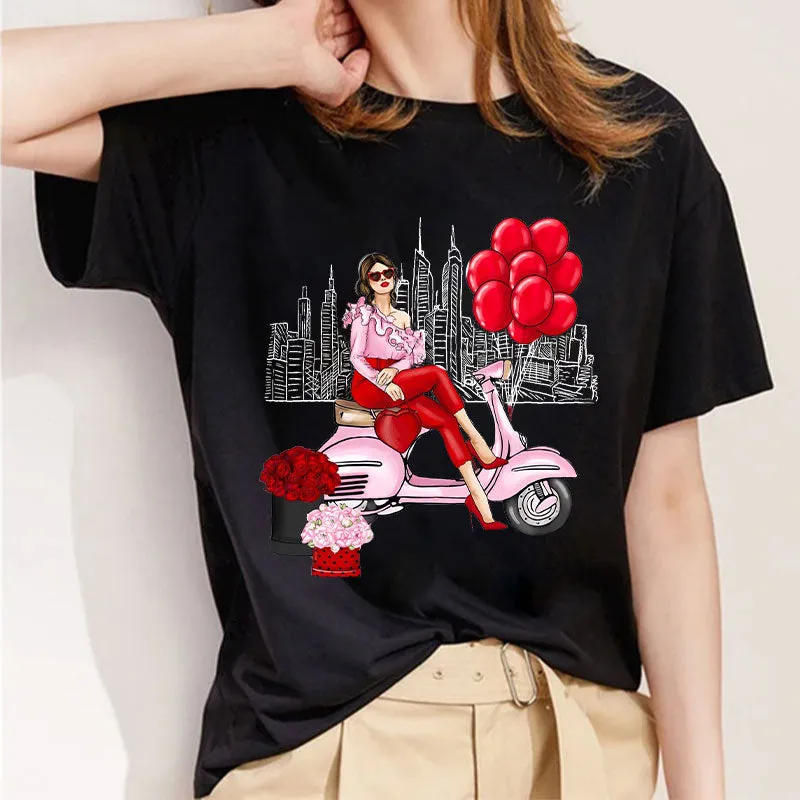 Style B： Love Yourself Ladies Black T-shirt