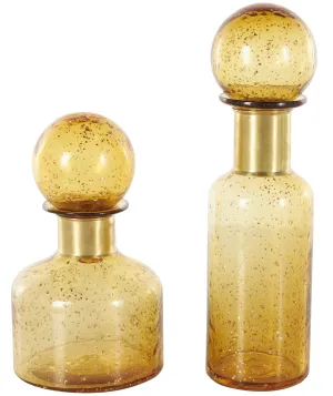 SUNNY OMBRE GLASS ORB TOP JARS