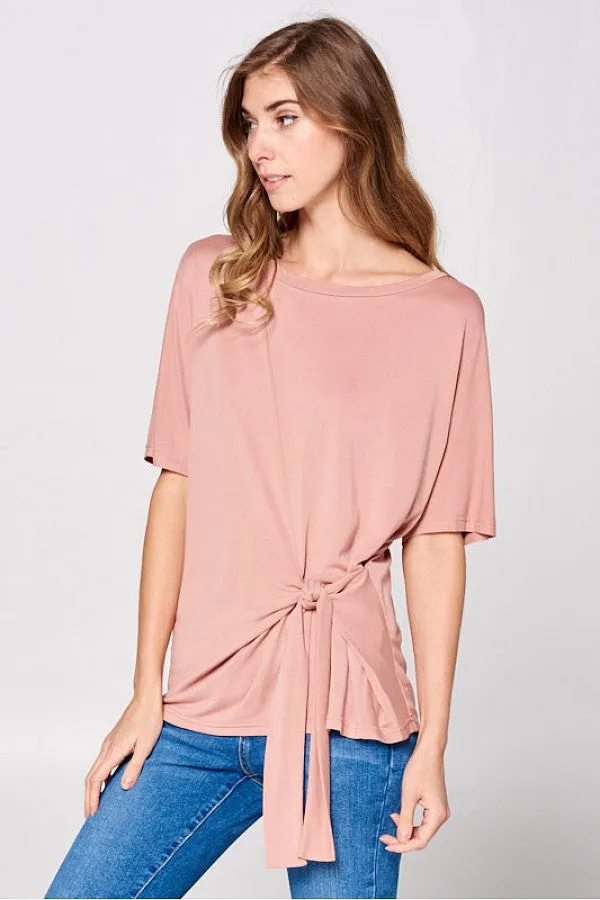 Super Soft Tie Front Top (2 colors)