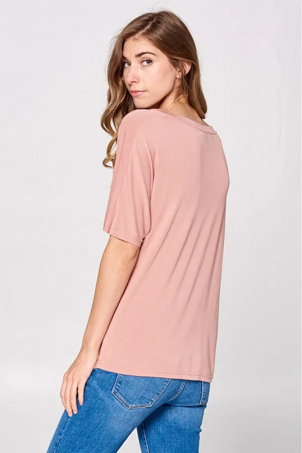 Super Soft Tie Front Top (2 colors)