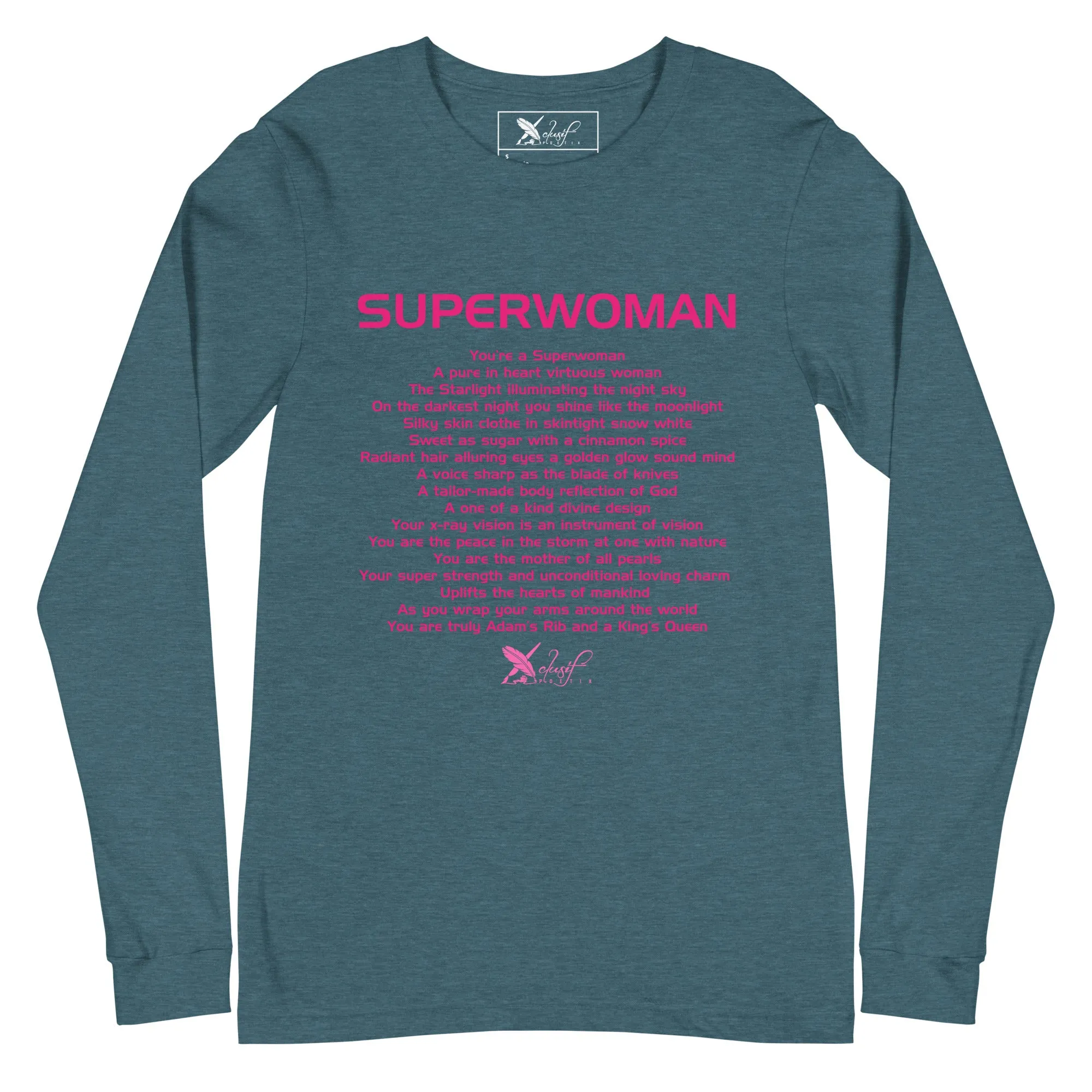 SUPERWOMAN BY XCLUSIF POETIX Unisex Long Sleeve Tee