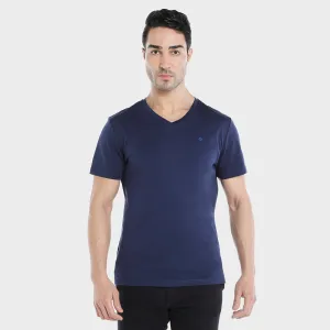 Supima V-Neck T-shirt - Navy Blue