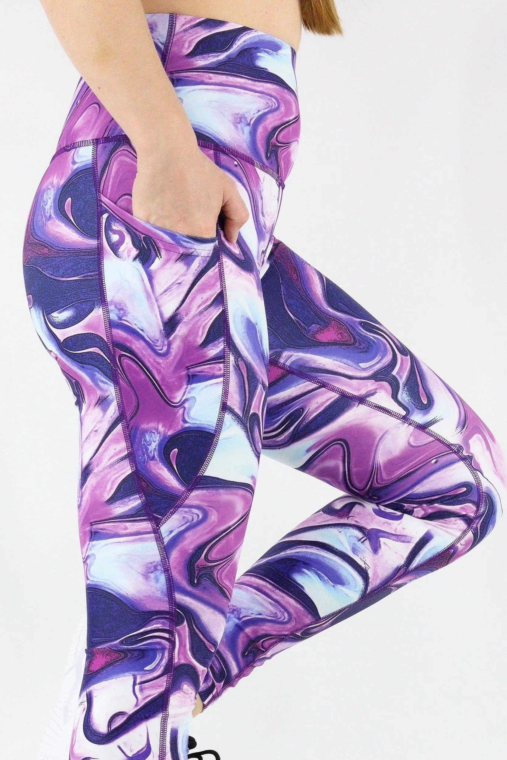 Sweet Marble - Dynamic Active Pocket Full Leggings - Discontinued
