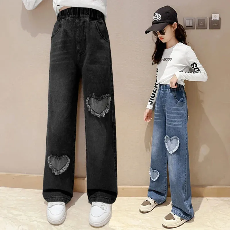 Sweetheart Wide-Leg Denim