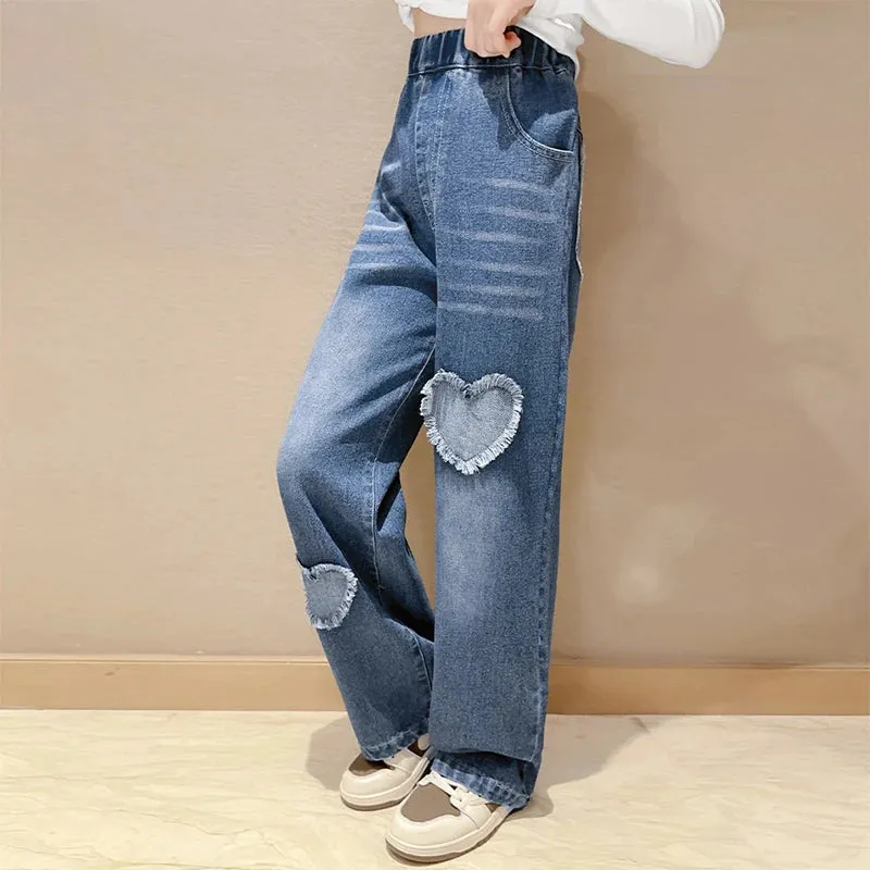 Sweetheart Wide-Leg Denim