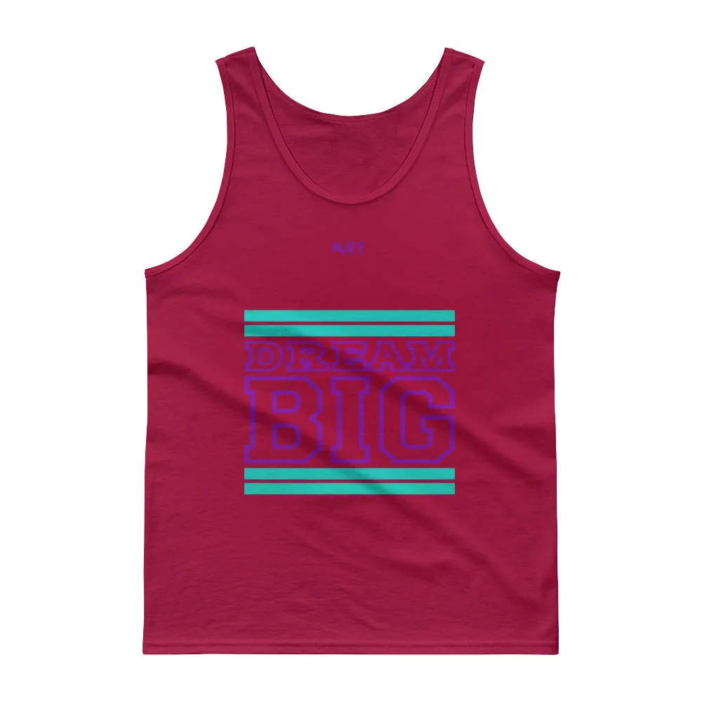 Teal and Purple Dream Big Tank tops