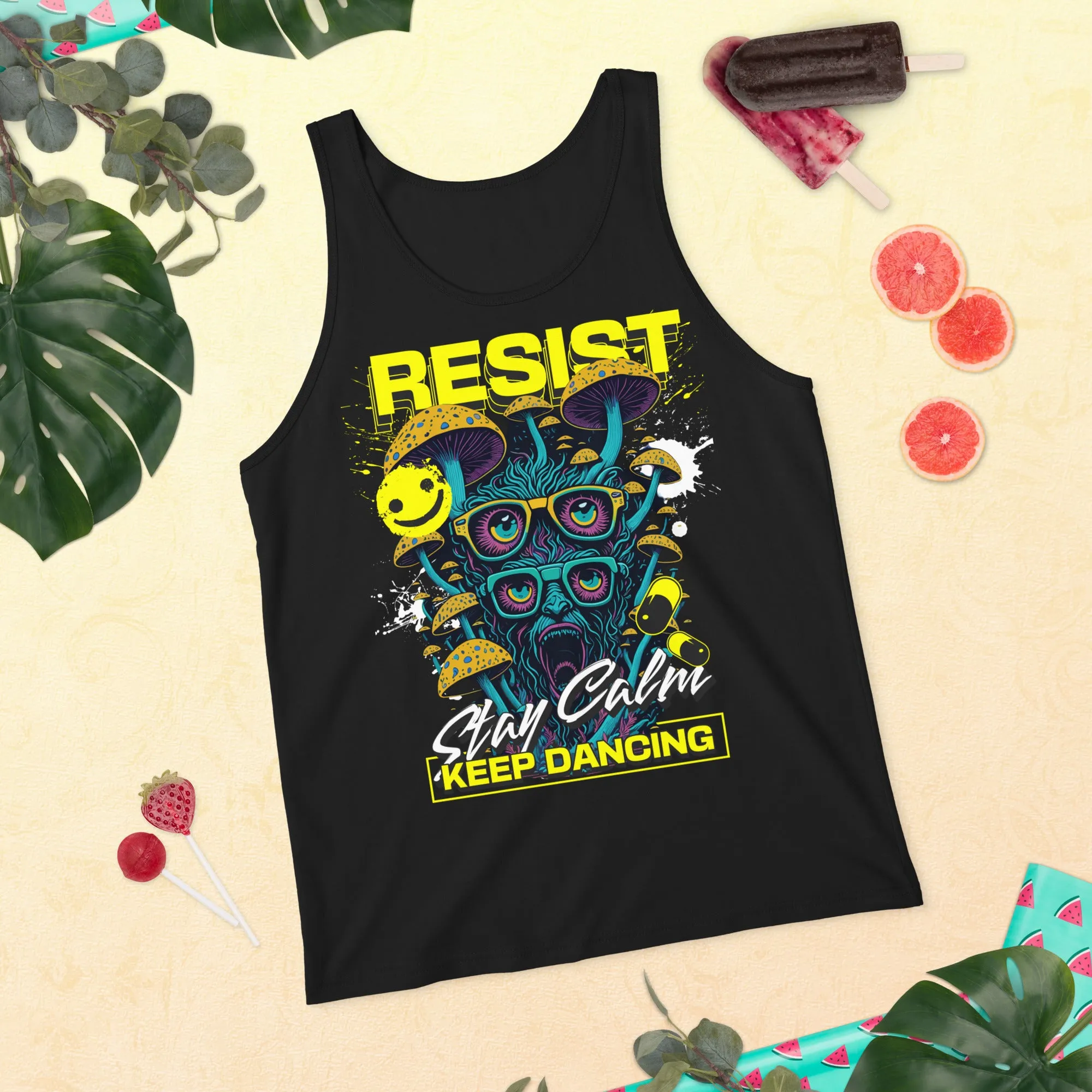 Techno Tank Top | Stay Calm & Keep Dancing