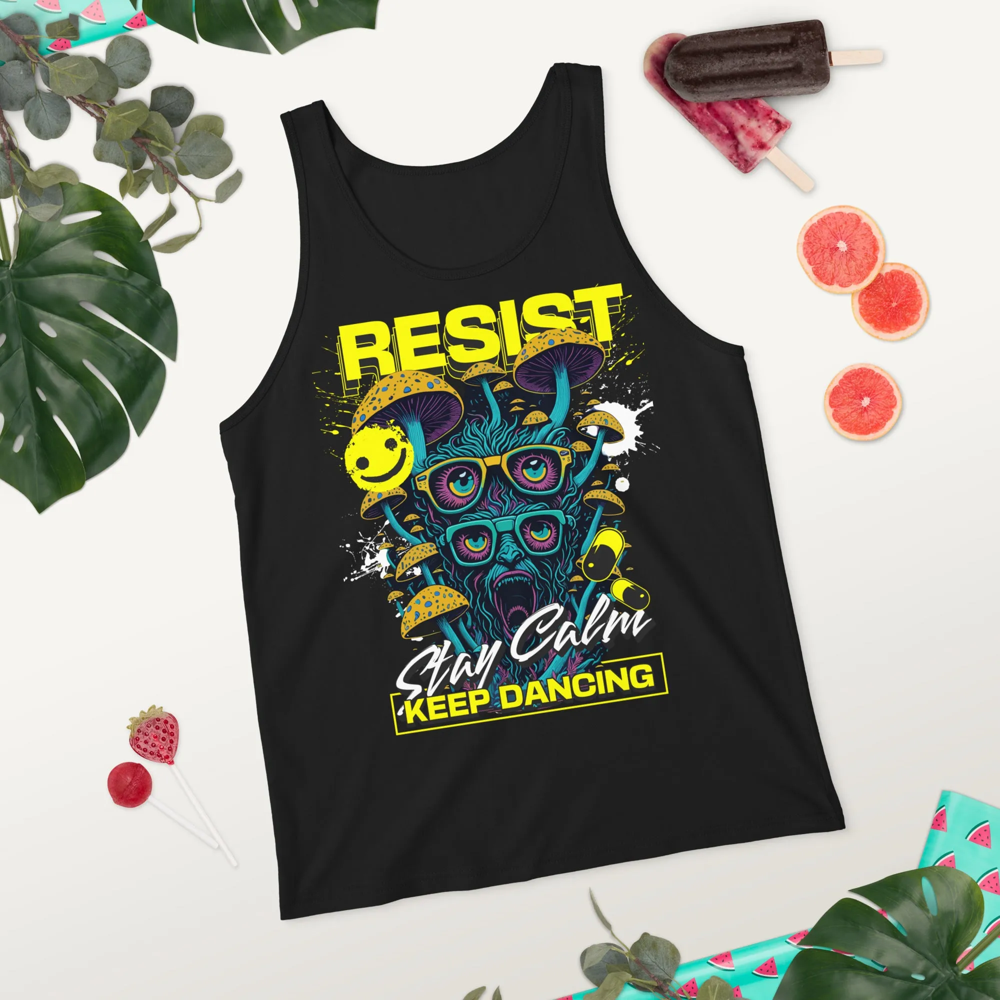 Techno Tank Top | Stay Calm & Keep Dancing