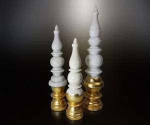 Temple corners - gold leafed