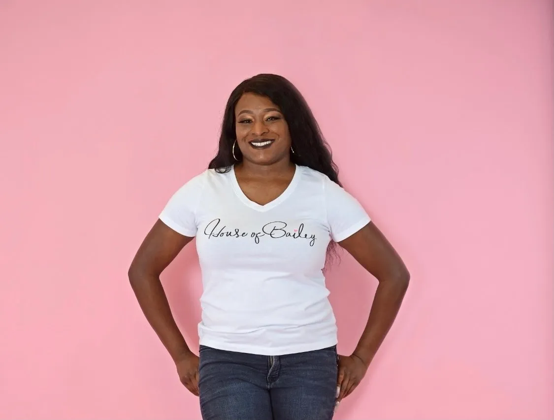 The House Of Bailey V Neck T-Shirt